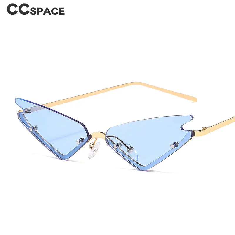 46231 бескаркасные солнцезащитные очки в форме бабочки для мужчин и женщин модные очки UV400