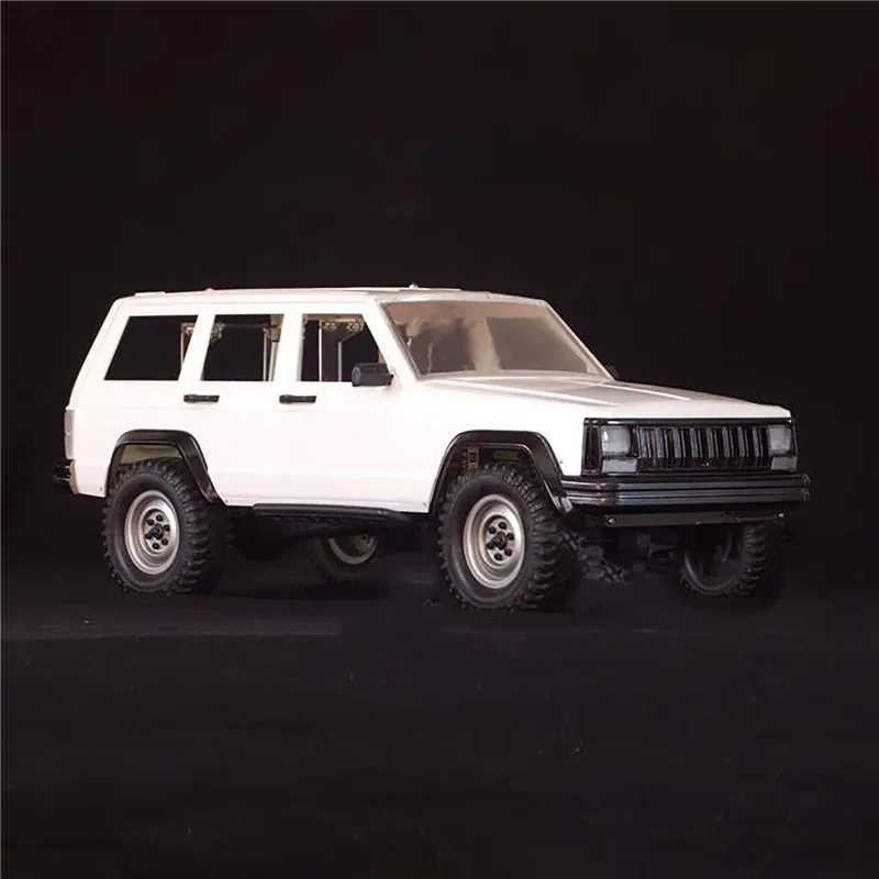 Для Jeep Cherokee XJ 1/10 Jeep жесткий Пластик корпуса (313 мм) w/Бесплатная металлическая эмблема набор (2019 версия) обновленные детали