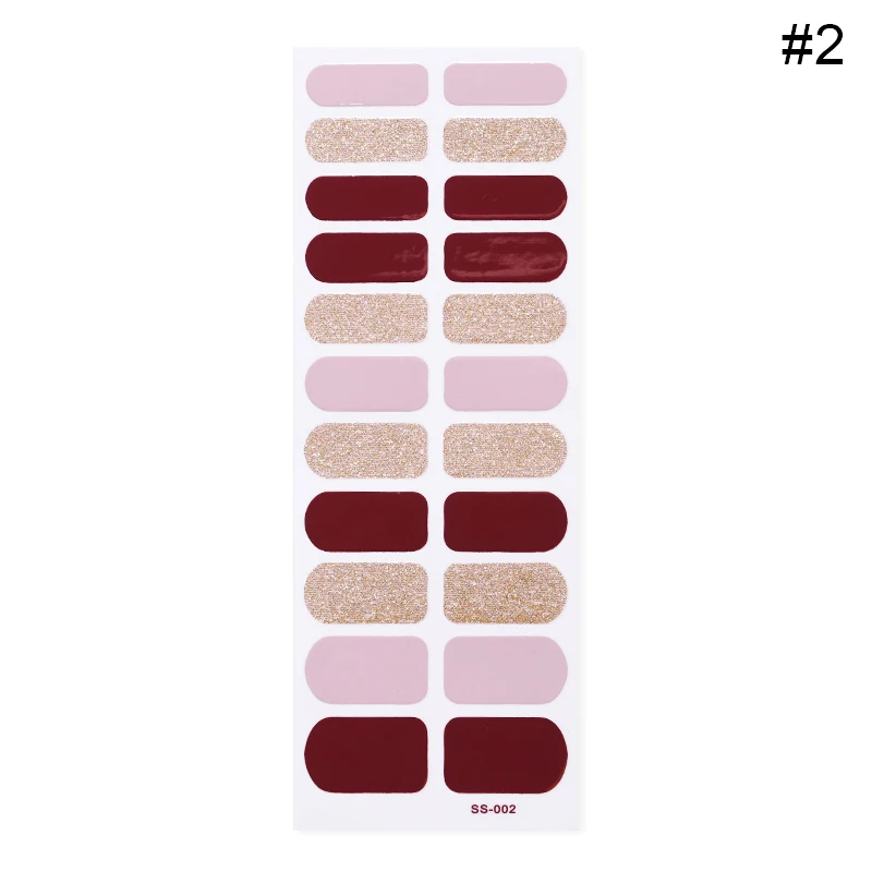 Съемный полное покрытие поддельные ногти Типсы с клеем, стикер ...