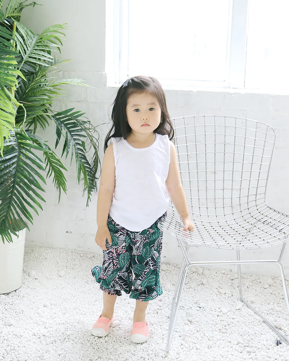 Korean-style Childrenswear Summer New Style Washing Water Slub Cotton Soft Cotton Children's Vest a Generation of Fat TN917