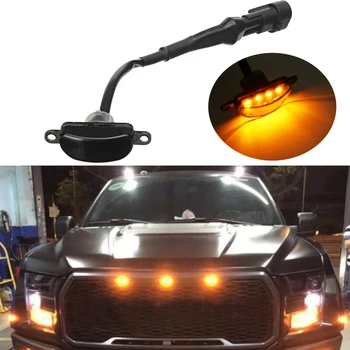 

Amber LED Light For Ford F-150 F150 2010-2018 Replacement Front Grille