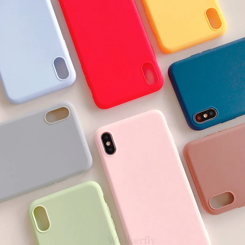 Ультратонкий однотонный чехол для Xiaomi mi A3 8 Lite Red mi Note 7 5 6 pro 7A 6A силиконовый чехол для Xiaomi mi 9 se cc9e 9t k20 pro