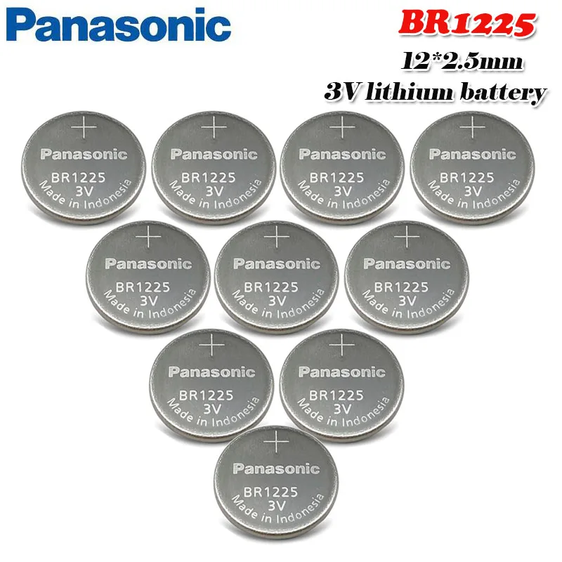 10 шт. Panasonic BR1225 1225 3 в литиевые батареи для дистанционного управления игрушки весы калькулятор высокая температура перезаряжаемая батарея