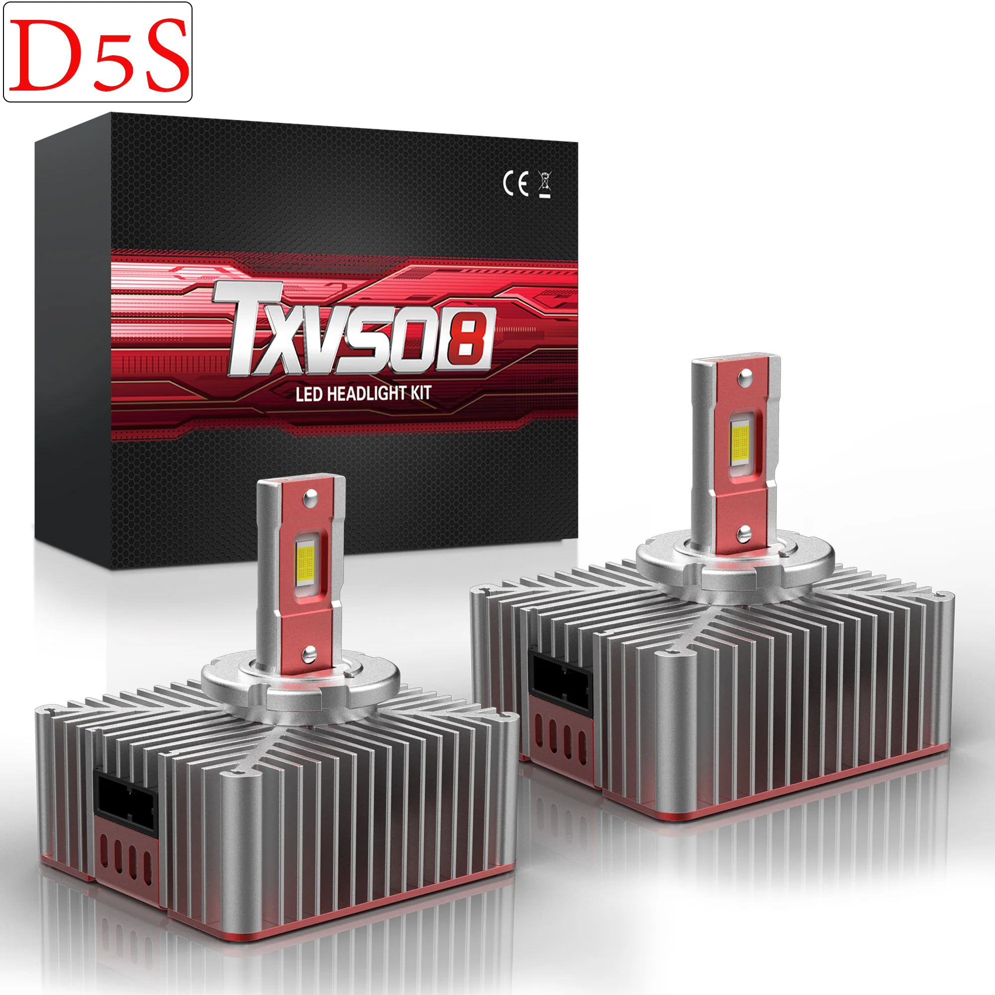 Супер яркие D5S светодиодные лампы TXVSO8 s-лампы со встроенной can-шиной фонари 6000K 70 Вт