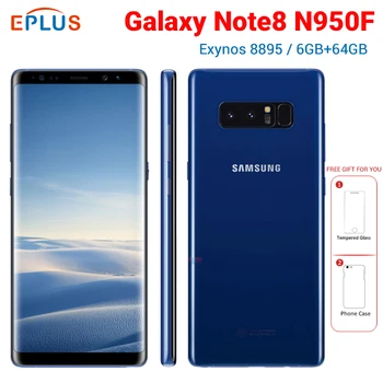 Перейти на Алиэкспресс и купить Новый Gobal версия samsung Galaxy Note8 Note 8 N950F мобильный телефон 6,3 дюймов 6 ГБ ОЗУ 64 Гб ПЗУ Восьмиядерный NFC отпечаток пальца 4G телефон