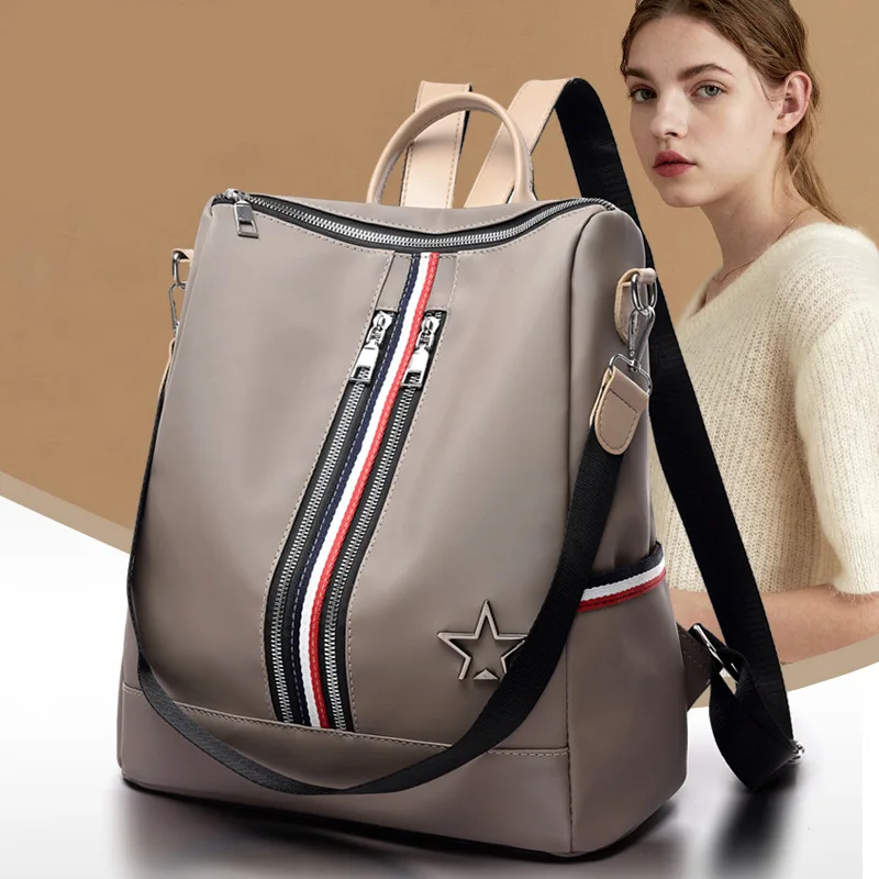 Рюкзак из ткани Оксфорд для женщин, новинка, стильная школьная сумка в Корейском стиле, модная повседневная Универсальная женская сумка в стиле ретро, большой емкости