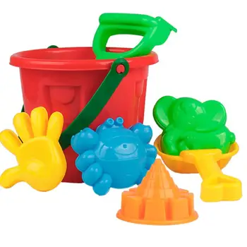 

7Pcs Kids Beach Toys for Sand Baby Kids Play Sand Bucket Shovel Rake Sand Mold Set Kit Outdoor Summer Toys for Beach Play Sand