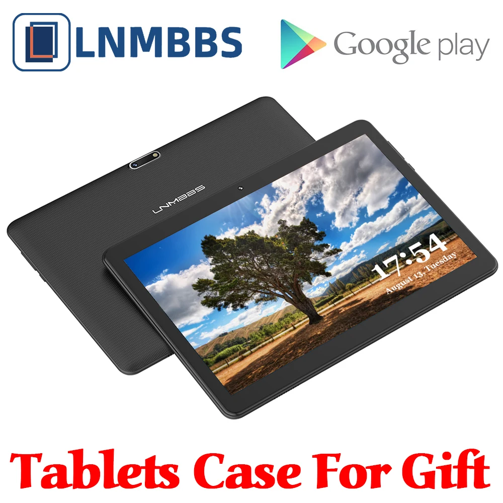 

LNMBBS W116 Tablet 10.1 inch RAM 4GB ROM 32GB tablet pc android 9.0 Quad Core Bluetooth GPS Dual SIM Card Dual Cameras tablets