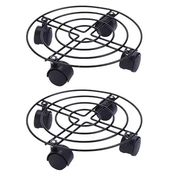 

2pcs Useful Practical Chic Durable Flower Pot Base Flower Pot Stand Flower Pot Rack