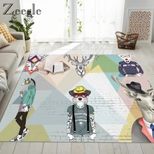 Ковер Zeegle с рисунком из мультфильма, декор для прихожей, напольный ковер, ковер для кофейного столика, современный ковер для гостиной, противоскользящий прикроватный ковер