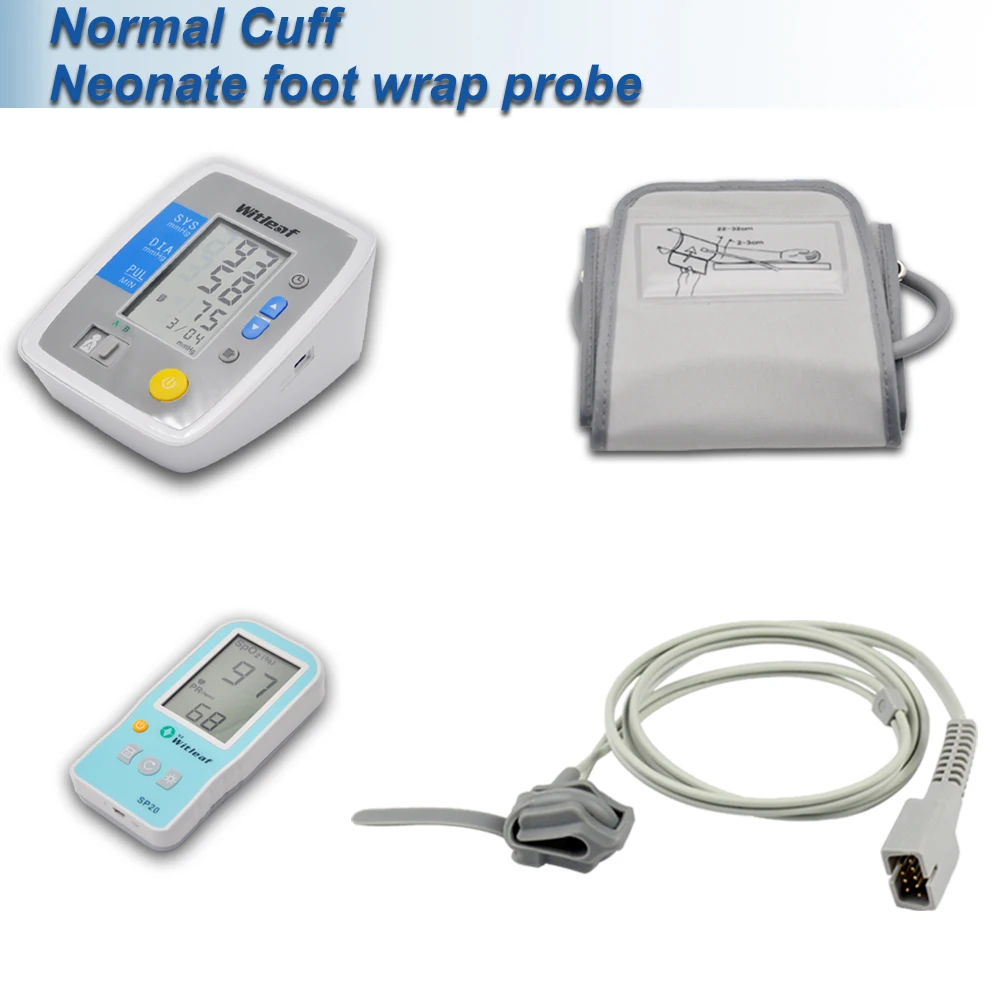 Normal Neonate wrap Ручка Пульсоксиметр SpO2 и монитор артериального давления Arm BP семейный подарок для здоровья - Цвет: Normal Neonate wrap