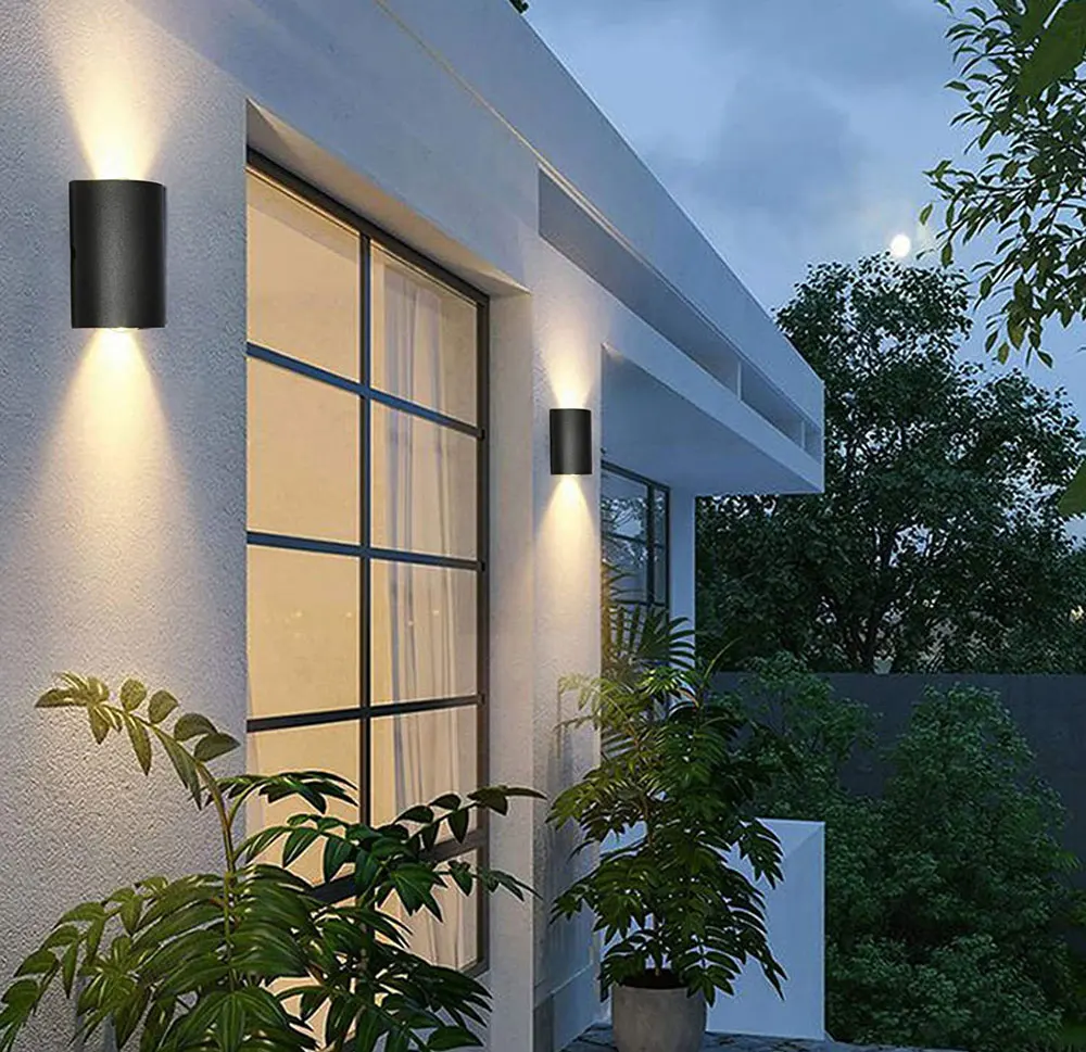 Cube LED Wall Lamp Aluminum Outdoor IP65 Waterproof Up Down Wall Light For Home Stair Bedroom Bedside Bathroom Corridor Lighting