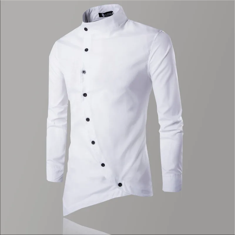 camisa blanca informal hombre