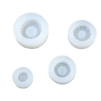 

ANGELADY 4Pcs/set Round Tyre Shape Silicone Resin Mold Kit Jewelry Making Baking Tools