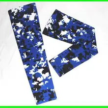 Синий черный белый компрессионный спортивный рукав цифровой камуфляж Бейсбол Футбол Баскетбол Взрослый Молодежный