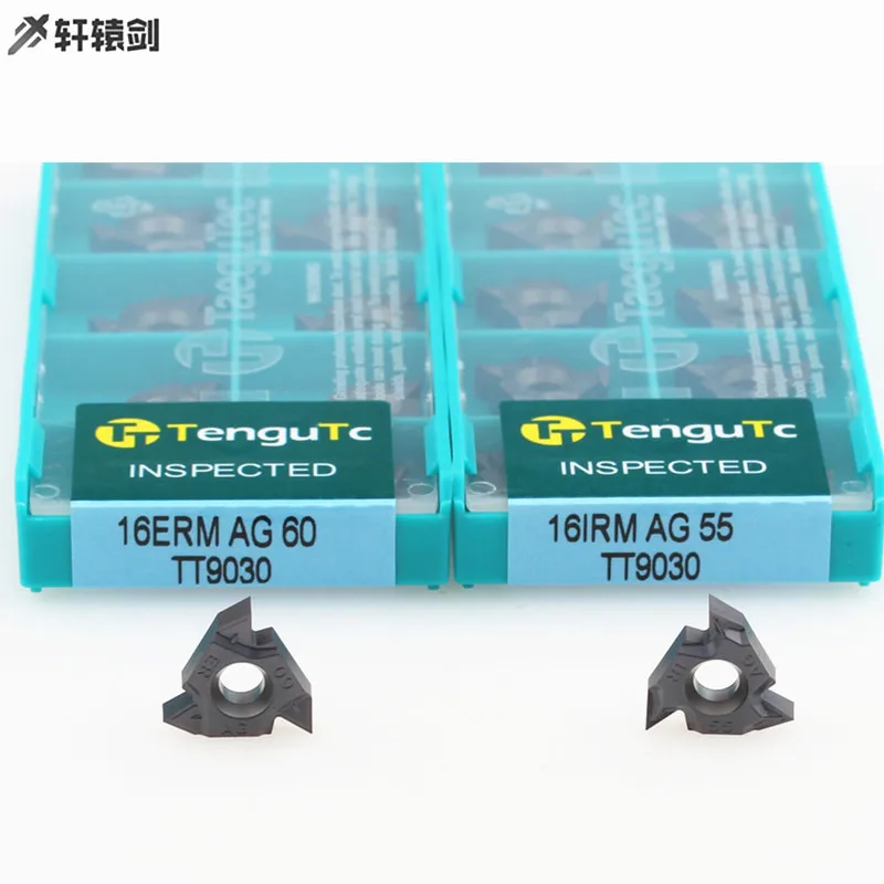 

10PCS 16ER M 16IR TT9030 AG55 A55 A60 G55 G60 AG60 TaeguTec Carbide Inserts CNC Knife Lathe Tool