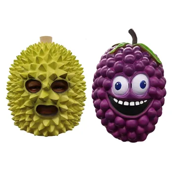 

Artificial Grape/Durian Latex Mask Novelty Halloween Costume Party Latex Funny Mask Cosplay Mask Full Head For Adults
