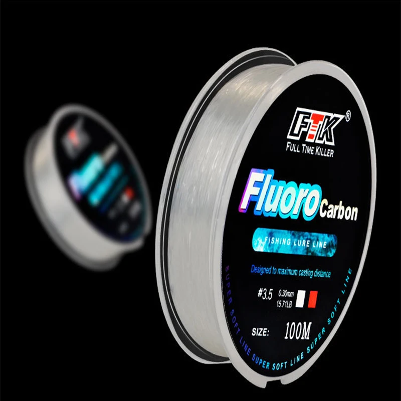 100M Fluorocarbon Fishing Line 4 34Lb 0.14Mm 0.5Mm Fluorocarbon Line