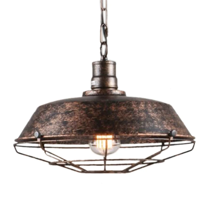 

Retro Pendant Vintage Chandelier Ceiling Light Lamp Industrial Fixture Rust