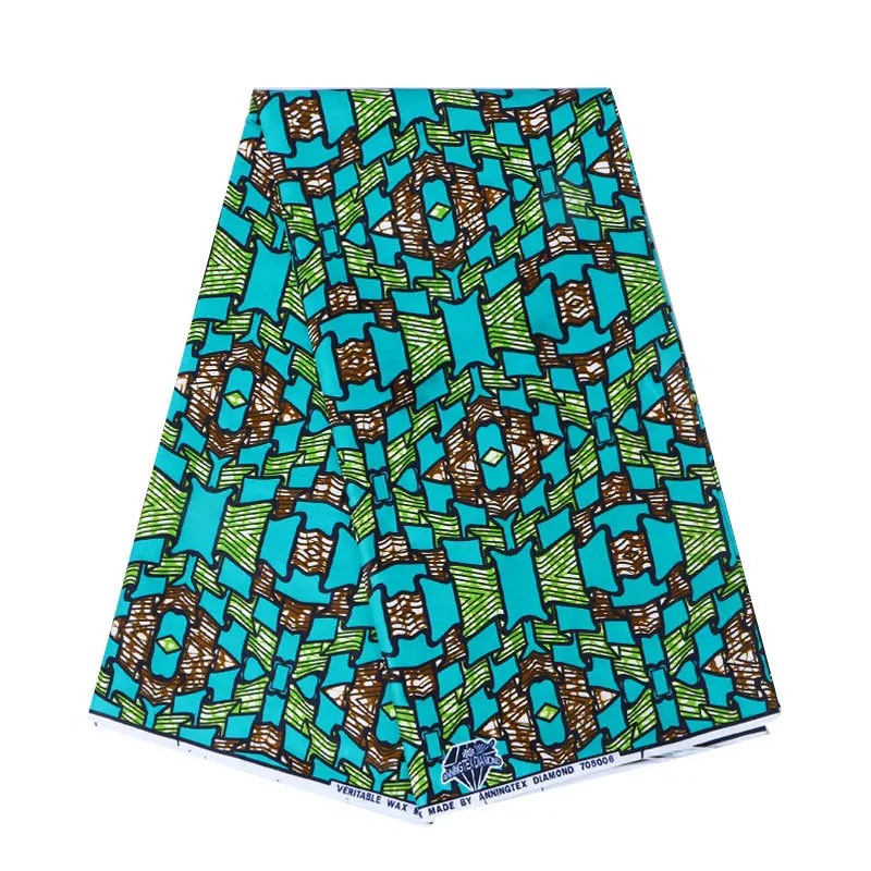 

2019 Latest fashion real dutch wax 100% cotton Africa Ankara printed wax fabric high quality sewing material for dress 6yards