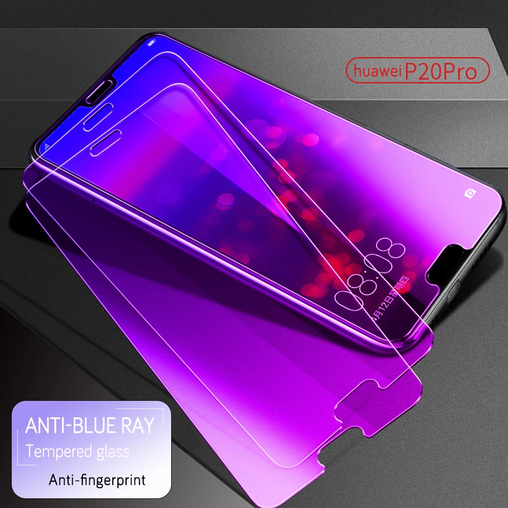 Honor антибликовыми свойствами светильник закаленное Стекло для huawei Honor 10 20i 9 10 lite 8X 8C против подглядывания Экран протектор для huawei Y9 Y6 2 шт
