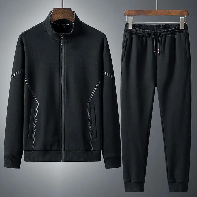 

Casual Sports Suit Men's 2020 New Style Men's Jacket Large Size Two-Piece Set