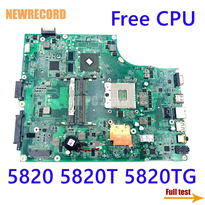 Материнская плата для ноутбука Acer ASPIRE 5820 5820T 5820TG Мб. PTP06.001 MBPTP06001 DAZR7BMB8E0 HM55 DDR3 HD5470