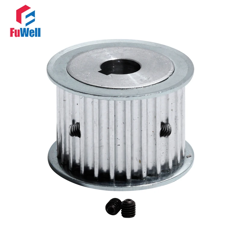 Timing Pulley HTD 5M24T With Keyway 27mm Width Toothed Belt Pulley 8