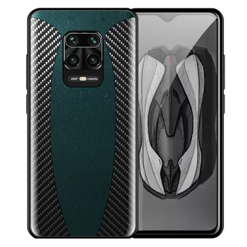 

Fashion Capa for Redmi Note 9S Case for Xiaomi Redmi Note 9S 7 8 9 Pro Max K30 K20 Carbon Fiber Texture Leather Back Case Cover