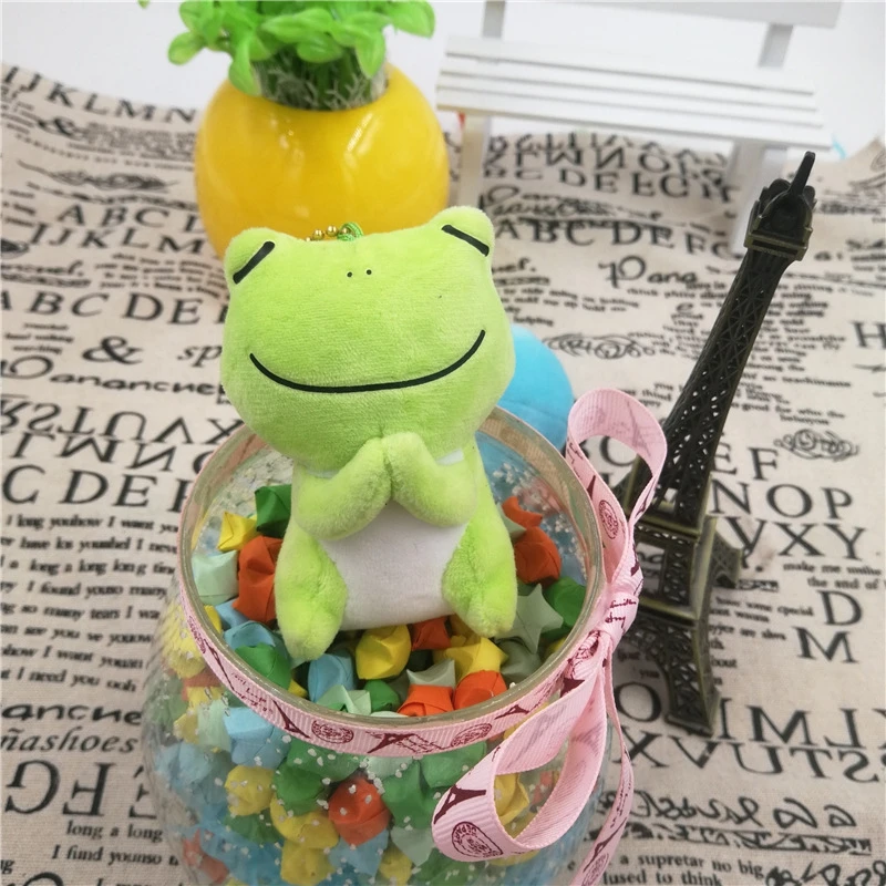 Plush frog Kawaii мягкие животные Шиба ину одеваются единороги плюшевые игрушки милый мультфильм плюшевые животные Шиба Мягкая Кукла рождественские детские игрушки подарки - Цвет: Plush frog