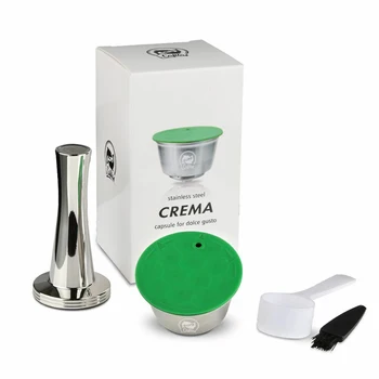 

Stainless Steel Reusable Refillable Coffee Capsules Kits For Nescafe Dolce Gusto Coffee capsule Practical new