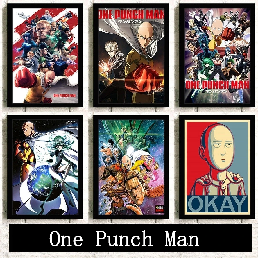 Japanese Action Cartoon Anime One Punch Man Picture Living Kids Room Art Home Wall Decor Quality Canvas Painting Posters A1448 | Дом и сад