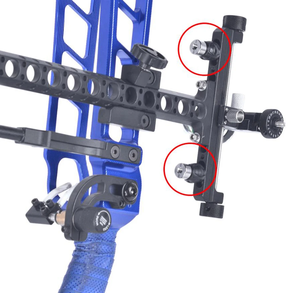 2 Pack 0.5 Inch Archery Stackable Bow Stabilizer Ball Damper for Bow Silencer Damping Shock Vibration Stabilizer Noise Absorber