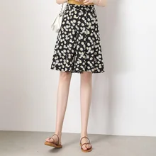 2021 verão chiffon calças curtas soltas floral largas legeadas calças na altura do joelho elástico cintura feminina capris calças bermudas mujer