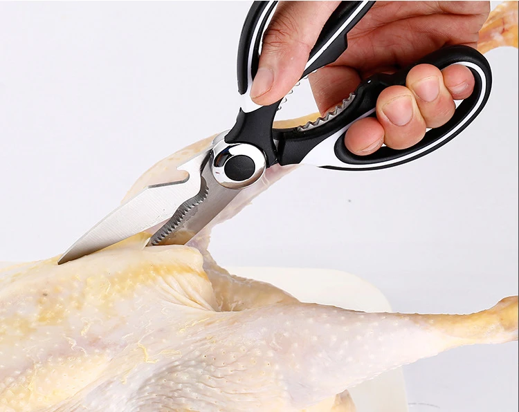 5 in 1 Stainless Steel Multifunctional Sharp Scissor Kitchen Knife Accessories Supplies Knife Sharpener Turkey Meat Tools