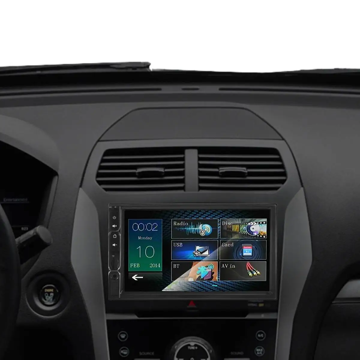 Autoleader 7 дюймов автомобиля зеркало заднего вида Камера заднего вида для парковки Системы комплект Сенсорный экран bluetooth стерео MP5 FM радио плеер