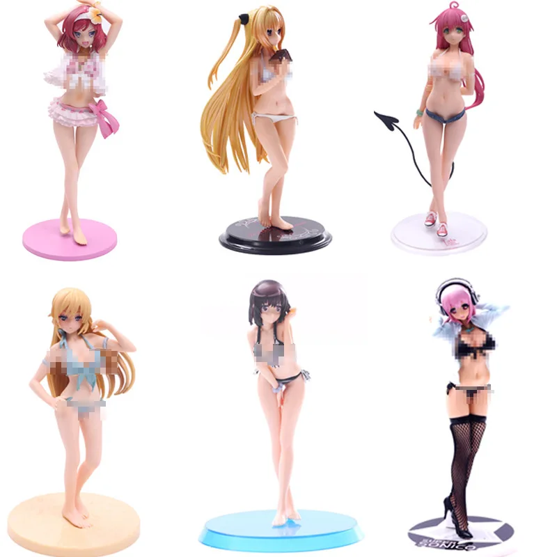

2020new Hot Anime High School Action Figure Bunny Girls Rias Gremory Himejima Akeno Swimwear Ver Scale Pvc Figure Model Toy Gift