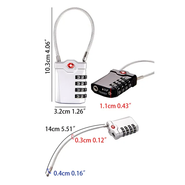 TTLIFE Master Lock TSA Locks Smart Combination Lock for Travel Luggage Suitcase Anti-theft Code Padlock Customs Password Lock - Image 4