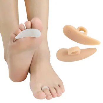 

1 Pair Toe Corrector Hammer Toes Separator For Toes Pads Feet Care Tools Gel Guard Remove Corns Feet Silicone Finger Protector