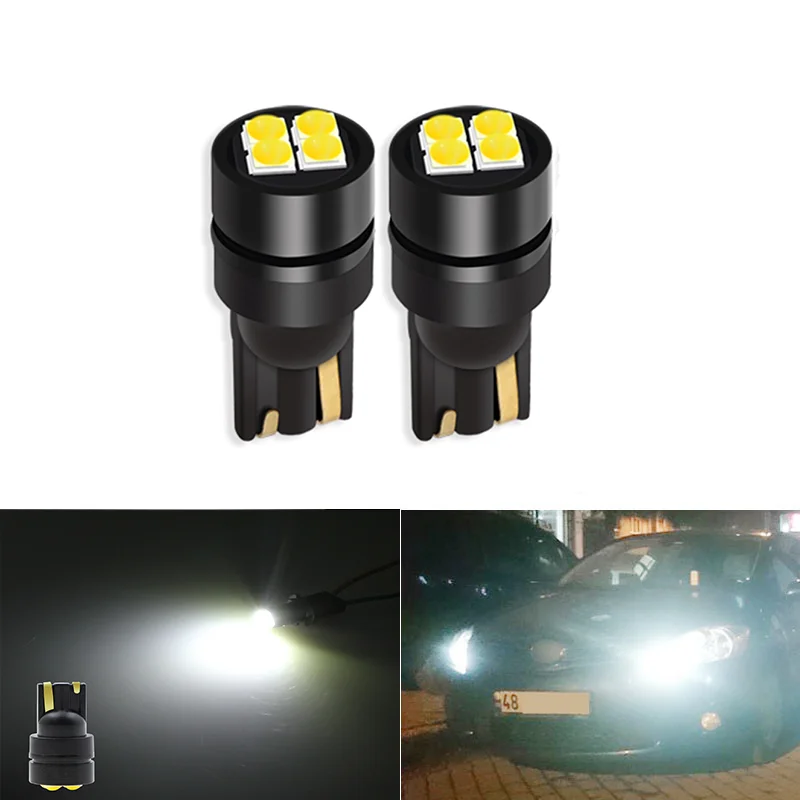 

2pcs T10 W5W 168 LED Bulbs 5630 6-Smd Auto Car Dome Map Trunk License Plate Light T10 Led Amber Orange Lamp Automotive Gadgets