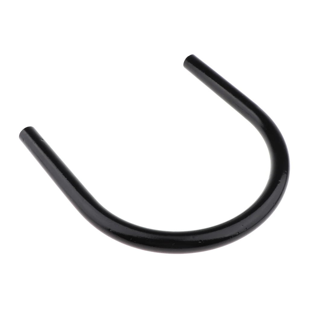 230mm Metal Rear Seat Flat Frame Hoop Safety Grab Bar Hand Rail for Motorcycle Universal, Black