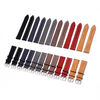 

Leather Watch Dull Polish Switch Watch Band Watch Strap Pin Buckle Quick Release for Men and Women Smart Watch-buttom Accessorie