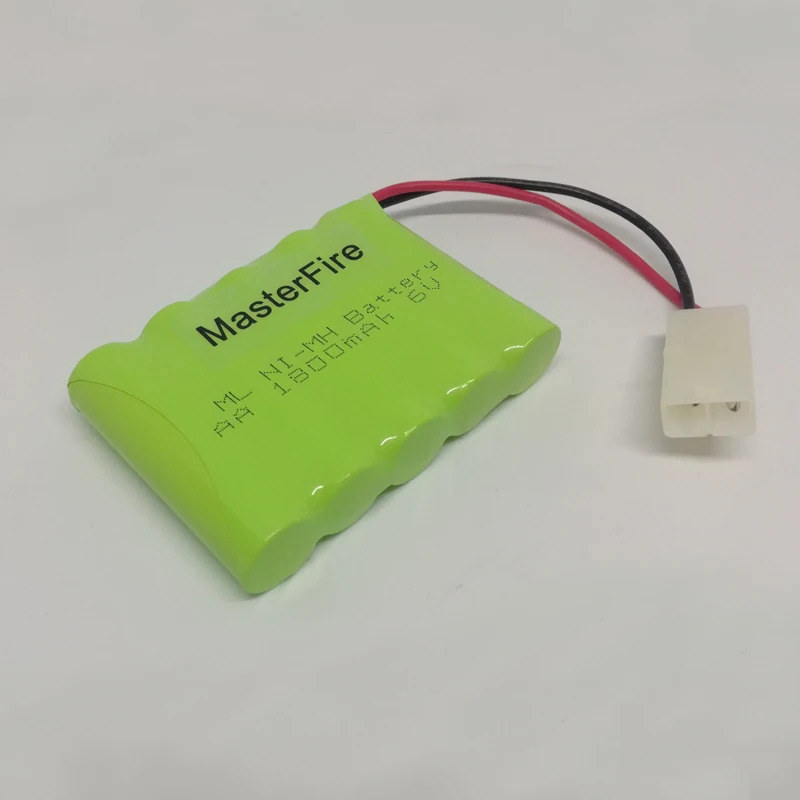 MasterFire 10 упак./лот 6 в AA 1800 мАч Ni-MH аккумулятор перезаряжаемые NiMH батареи с вилкой