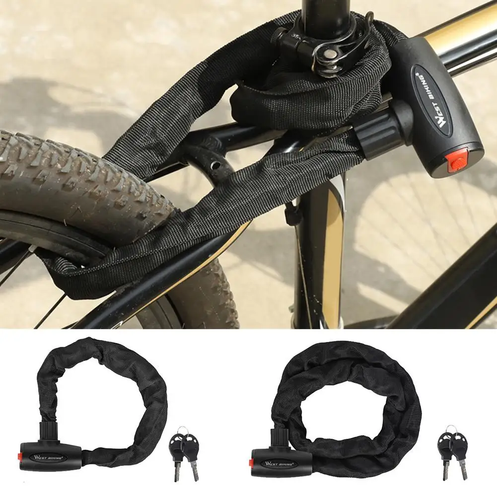 Chain Lock Bold Alloy Steel Anti-theft Wear-resistant Dislocated Lock Core For Bicycles Mountain Bikes Scooters Motorcycles /FFY