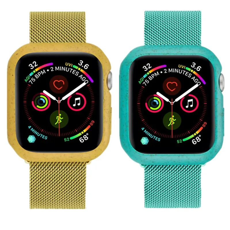 Мягкий ТПУ защитный чехол для Apple Watch 4 5 40 44 мм модный 6 цветов Защитный чехол бампер для iWatch 3 2 1 38 42 мм