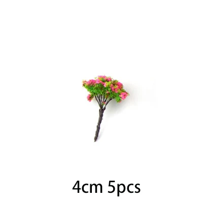 DIY sand table material sence accessories model tree/model plant 5pcs/3pcs for miniature Lansape/model Layout CC model - Цвет: I