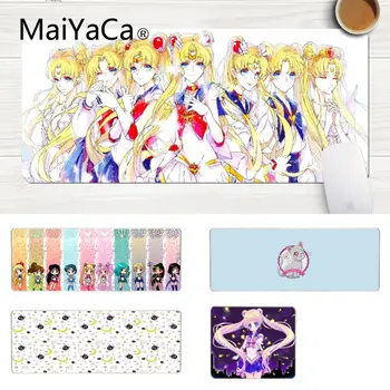 

MaiYaCa Top Quality Cartoon Sailor Moon mouse pad gamer play mats Laptop Gaming Lockedge Mice Mousepad Gaming Mouse Pad