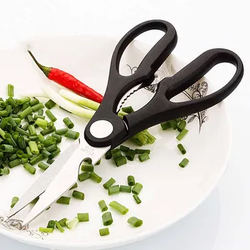 

Stainless Steel Poultry Kitchen Scissor Nutcracker Bottle Opener Bone Cutter Cook Tool Multifunctional Kitchen Scissors
