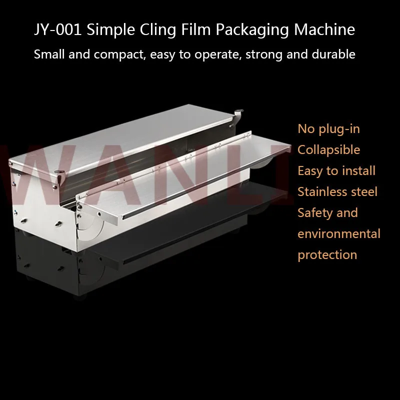 JY-001 Household Food Preservation Fresh Fruit and Vegetable Film Packaging Machine Film Packaging Sealing Machine Cling Cu