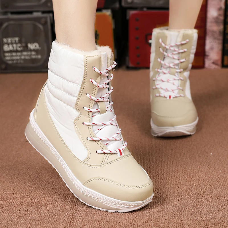 

Winter Boots Women Keep Warm Women Snow Boots Warm Mid-Calf Boots Women Shoes Plus Size Female Shoes Waterproof Botas Mujer